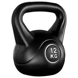 Produktbild: Yaheetech Kettlebel 12kg für Krafttraining Fitness Gymnastik, Kugelhantel Schwunghantel Kugelgewicht, schwarz