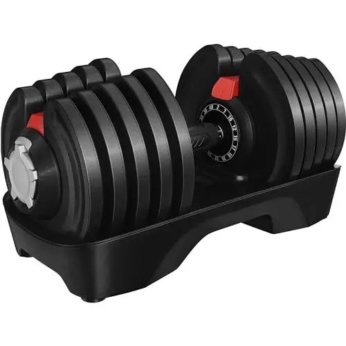 Produktbild: Yaheetech Verstellbare Hantel 16-in-1 Kurzhanteln 2 kg bis 40 kg Hantel Schnelleinstellung Gewichtsstufen Handgewichte für Krafttraining