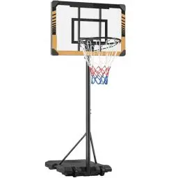 Produktbild: Yaheetech höhenverstellbarer Basketballständer, Basketballkorb mit Rollen, Mobile Basketballanlage mit Wasser oder Sand Befüllbar, Korbanlage für Innen-/Außenbereich