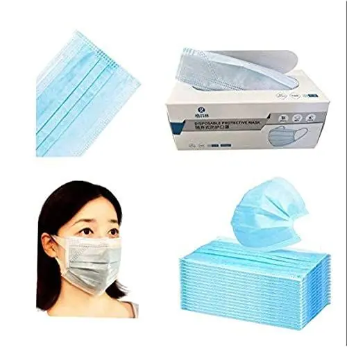 Produktbild: YAKOE Einweg, 3-lagige, Nicht Sterile, Gesichtsmaske Typ I (Packung mit 2500 Stück)