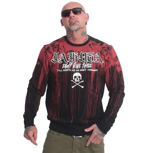 Produktbild: Yakuza Herren Blood Pullover, Schwarz, 5XL