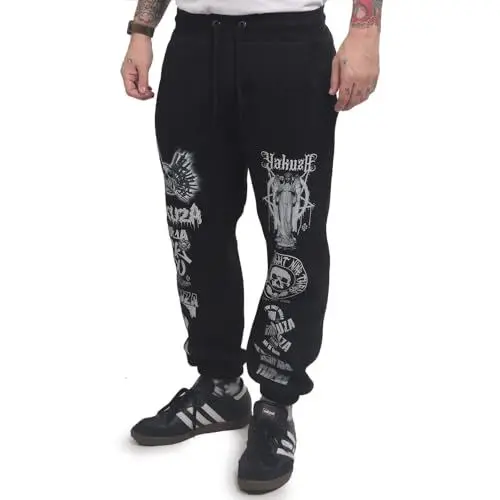Produktbild: Yakuza Herren Patched Loose Jogginghose, Schwarz, L