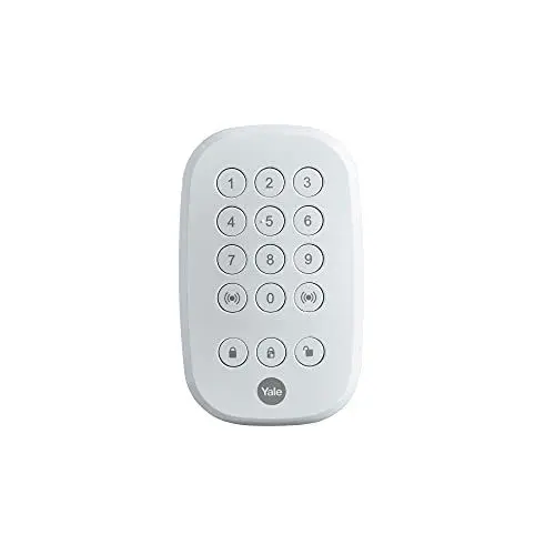 Produktbild: Yale Sync Alarm Tastenfeld (AC-KP) - Sync Smart Home Alarm - 200m Reichweite - Funktioniert mit Alexa, Google Assistant - Philips Hue