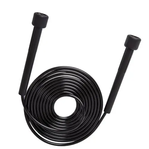 Produktbild: YALiya Springseil Fitness, Verstellbare Springseil für Erwachsene Kinder, Leichtes Springseil, Speed Rope Mit Rutschfestem Griff, für Fitness, Fettverbrennung(Schwarz)