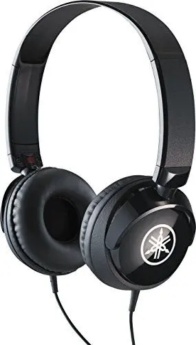 Produktbild: Yamaha HPH-50B Kopfhörer, schwarz – Schlichter On-Ear-Kopfhörer mit hochwertigem Sound – Kompaktes Design passend zu Yamaha Keyboards & Digital Pianos
