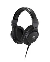 Produktbild: Yamaha HPH-MT5 Studio-Kopfhörer – Faltbare Monitor-Kopfhörer mit 3 m Kabel und 6,3 mm Standard-Stereo-Adapterstecker – Schwarz