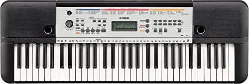 Produktbild: Yamaha Keyboard YPT-260, schwarz – Vielseitiges Einsteiger-Keyboard mit 61 Tasten & zahlreichen Funktionen zum Lernen – Tragbares E-Keyboard im kompakten Design