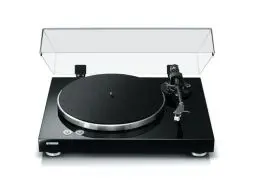 Produktbild: Yamaha TT-S303 HiFi-Plattenspieler mit Riemenantrieb für Vinyl, integriertem Vorverstärker und umschaltbarem Phono- und Line-Ausgang – In Schwarz
