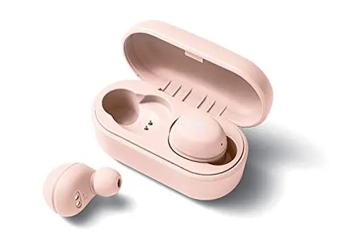 Produktbild: Yamaha TW-E3A Bluetooth-Kopfhörer – Kabellose In-Ear-Kopfhörer in pink – 6 Stunden Wiedergabezeit mit einer Ladung – Wasserdicht (IPX5 Zertifizierung) – Inkl. Ladecase