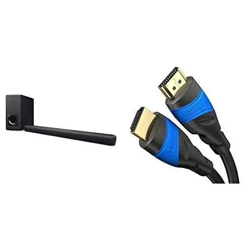 Produktbild: Yamaha YAS-209 Soundbar/TV Lautsprecher schwarz & KabelDirekt – 1,5 m – 4K HDMI-Kabel (4K@120Hz & 4K@60Hz für EIN spektakuläres Ultra-HD-Erlebnis – High Speed mit Ethernet Schwarz)