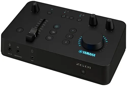 Produktbild: Yamaha ZG01 Game-Streaming Audiomixer – Hochauflösende USB-Audioaufnahme und -wiedergabe – Für Windows, Mac, iOS und Android – In Schwarz