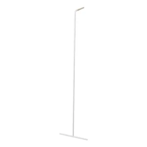 Produktbild: Yamazaki 7550 TOWER Schmale lehnende Garderobe, weiß, Stahl/Holz, minimalistisch, 38.5 x 42 x 160 cm