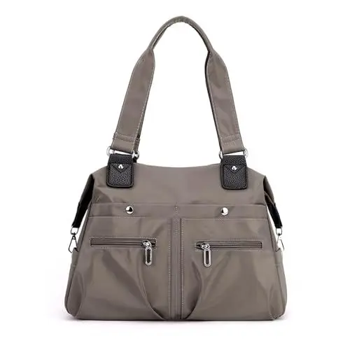 Produktbild: YANAIER Damen Handtasche Schultertasche Leicht Multi-Taschen Umhängetasche Shopper Tasche für Lässige Reisen Schule Braun