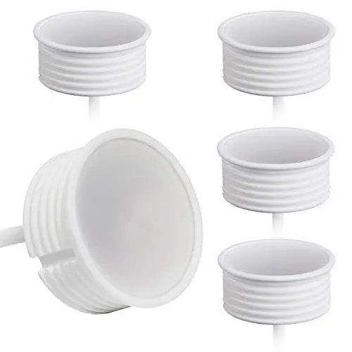 Produktbild: YanFeiYit 5x LED Spot Modul 230V 5 Watt Ø50mm Keramik Dimmbar für Einbaustrahler Einbauleuchten 22mm flach Ersatz für GU10 MR16 Leuchtmittel | Warmweiß 3000K