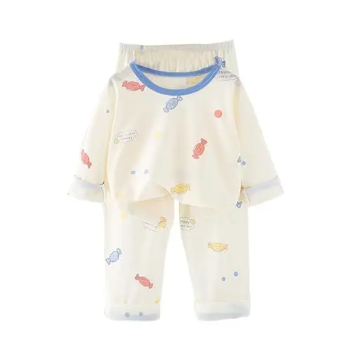 Produktbild: YANFJHV Baby Strickkleid Mädchen mit Langen Ärmeln und süßen -Loungewear sowie Hosen (Blue, 5-6 Years)
