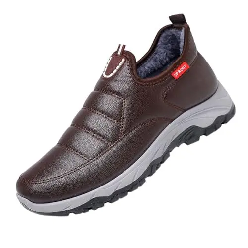 Produktbild: YANFJHV Herren Winterstiefel aus und Baumwolle, bequem, plus dicke, kalte Schneestiefel aus Samt Herren Schuhe 89 (Coffee, 42)