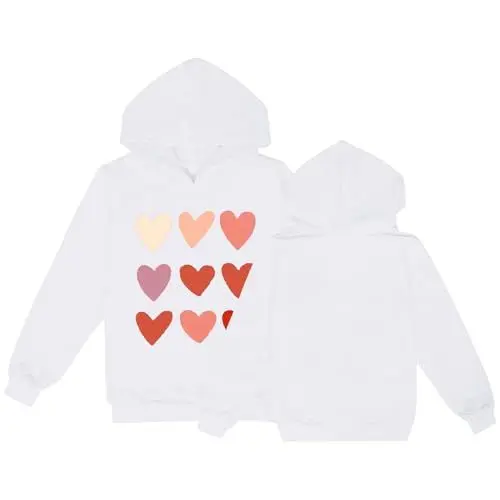 Produktbild: YANFJHV Jogginganzug Farbe Pflege Kinder Hoodie Studenten Freizeit Sport Mode Hoodie (White, 2-3 Years)
