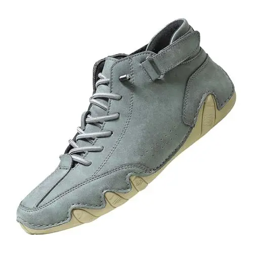 Produktbild: YANFJHV Modische Herren-Sportschuhe für Frühjahr und, flache Unterseite, leichtes, atmungsaktives Mesh, zum Reinschlüpfen, bequem, einfarbig, einfach. Eigenschaften: Weiße Schuhe Herren (Green, 47)