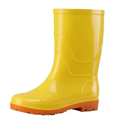 Produktbild: YANFJHV Verschleißfeste Schuhe Regen Herren Garten Stiefel Outdoor Wasser Damenschuhe Damen Turnschuhe Schuhe Damen Rot 41 Pumps (Yellow, 38)