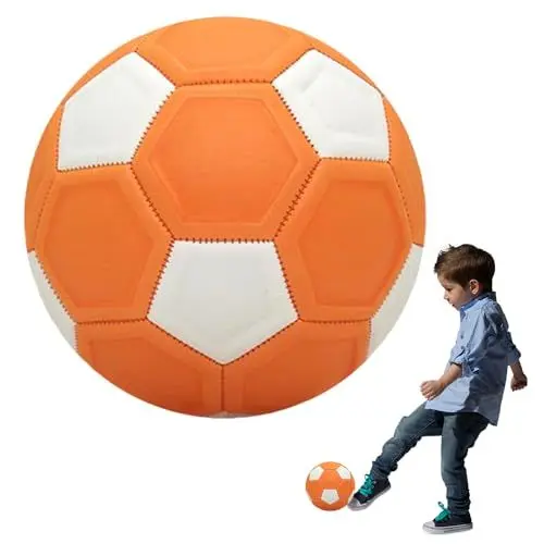 Produktbild: YANGUN Fussball Ball, Kurvenfußball, 20cm Gummi Swerve Fußball, Gummifutter Fußball, Kinder Fußball Ball Kleiner Sportball Spaß für Outdoor Spiele Geschenk für 5–15-Jährige