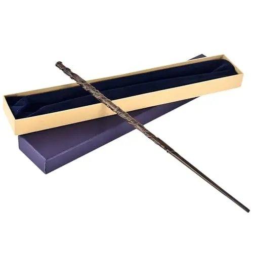 Produktbild: YANGUN Magischer Zauberstab für Zauberer und Zauberlehrlinge - Kostümzubehör für Halloween, Cosplay, Weihnachten, Party - ca. 30.5 cm, Spielzeug für Kinder (A)