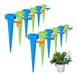 Produktbild: YANGWEN Automatisch Bewässerung Set, 12 Stück Pflanzen Bewässerungssystem mit Einstellbar mit Steuerventilschalter für Garten Pflanzen Zimmerpflanze