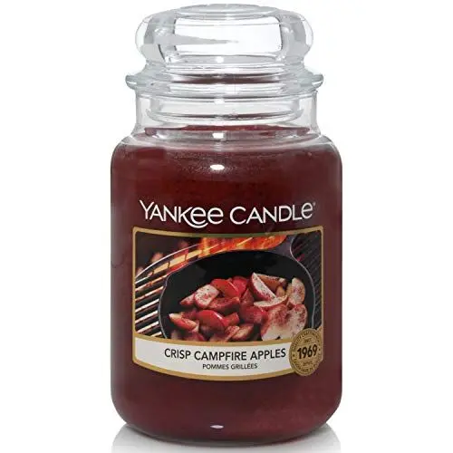 Produktbild: Yankee Candle Duftkerze im Glas| Crisp Campfire Apples | Brenndauer bis zu 150 Stunden|Große Kerze im Glas