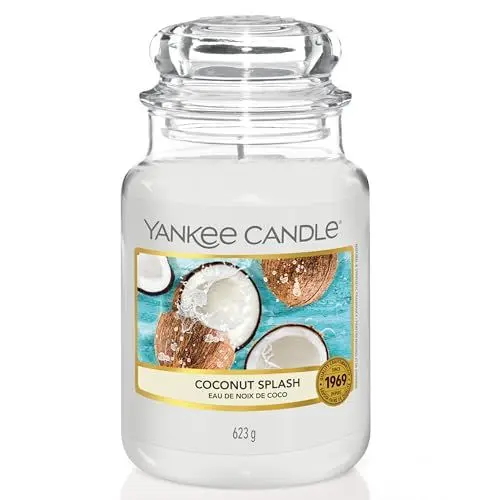 Produktbild: Yankee Candle Duftkerze im Glas (groß) | Coconut Splash | Brenndauer bis zu 150 Stunden | Perfekt zum Muttertag | Geschenke für Frauen