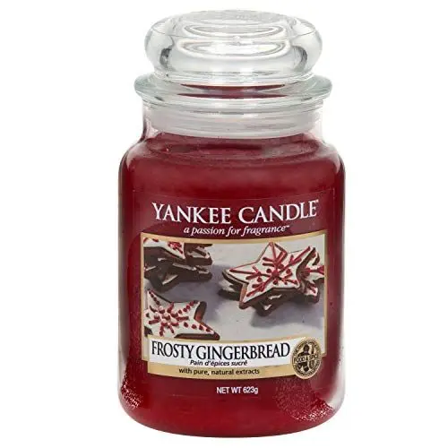 Produktbild: Yankee Candle Duftkerze im Glas (groß) | Frosty Gingerbread | Brenndauer bis zu 150 Stunden