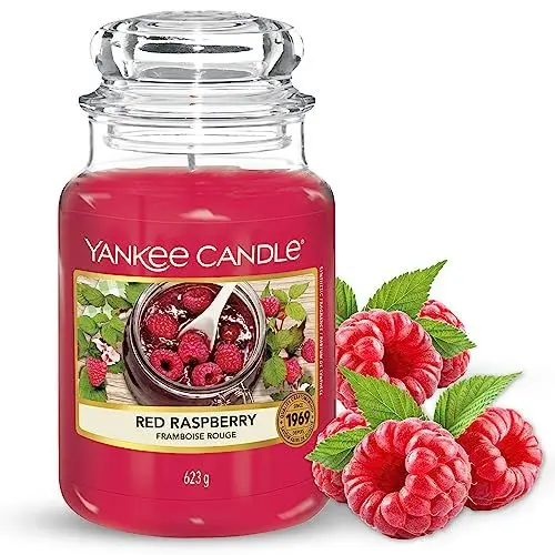 Produktbild: Yankee Candle Duftkerze im Glas (groß) | Red Raspberry | Brenndauer bis zu 150 Stunden | Perfekt zum Muttertag | Geschenke für Frauen