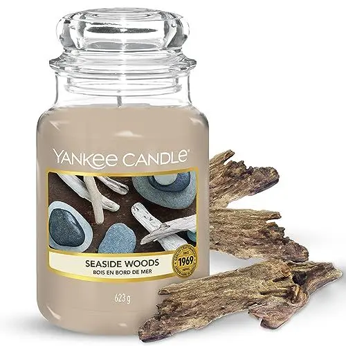 Produktbild: Yankee Candle Duftkerze im Glas (groß) | Seaside Woods | Brenndauer bis zu 150 Stunden | Perfekt zum Muttertag | Geschenke für Frauen