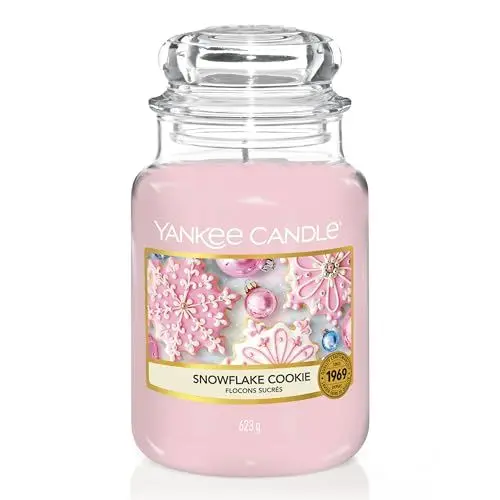 Produktbild: Yankee Candle Duftkerze im Glas (groß) | Snowflake Cookie | Brenndauer bis zu 150 Stunden