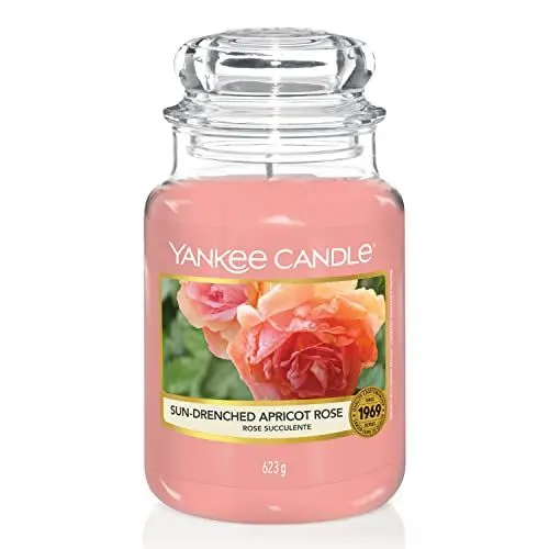 Produktbild: Yankee Candle Duftkerze im Glas (groß) | Sun-Drenched Apricot Rose | Brenndauer bis zu 150 Stunden