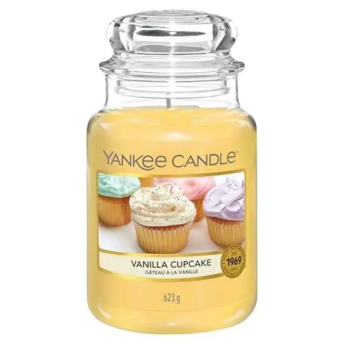 Produktbild: Yankee Candle Duftkerze im Glas (groß) | Vanilla Cupcake | Kerze mit langer Brenndauer bis zu 150 Stunden | Perfekt zum Muttertag | Geschenke für Frauen
