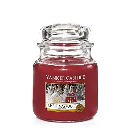 Produktbild: Yankee Candle Duftkerze im Glas (mittelgroß) | Christmas Magic | Brenndauer bis zu 75 Stunden