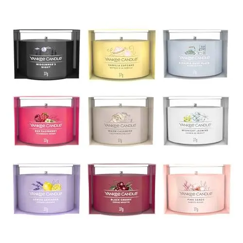 Produktbild: Yankee Candle Duftkerzen-Geschenkset | Gefüllte Votivduftkerzen | Sojawachsmischung | 9 Stück | Perfekte Geschenke für Frauen