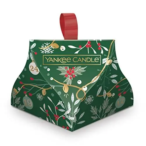 Produktbild: Yankee Candle Geschenkset | 3 duftende Wax Melts in einer festlichen, schmuckvollen Schachtel mit Schleife | Countdown zur Weihnachtskollektion