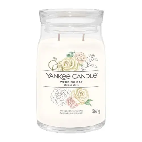 Produktbild: Yankee Candle Signature Duftkerze | große Kerze mit langer Brenndauer „Wedding Day®“ | Soja-Wachs-Mix | Perfekte Geschenke für Frauen