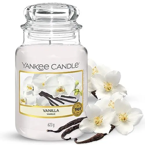 Produktbild: Yankee Candle Scented Candle | Vanilla Large Jar | Long Burning Candles: up to 150 Hours | Perfect Mothers Day and Easter Gifts for Women