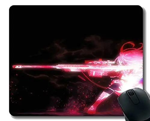 Produktbild: Anti-Rutsch-Mauspad-Matte, Gewehrmädchen Mousepad
