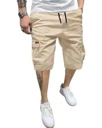 Produktbild: YAOHUOLE Cargo Hose Herren Kurz Herren Cargo Shorts Chino Shorts Herren Freizeit Kurze Hosen Herren Beige XL