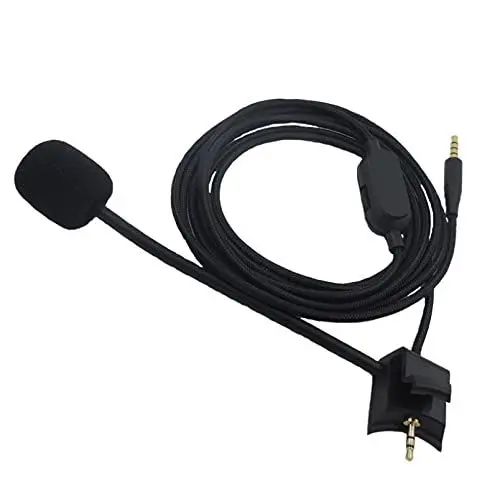 Produktbild: Yaowanguan Boom Mikrofonkabel für Bose QuietComfort 35 (QC35)/Quiet Comfort 35 II(QC35 II) Kopfhörer mit Lautstärkeregler & Stummschalter Mic für PS4 PS5 Xbox One Series X S Controller PC(Schwarz 2M)