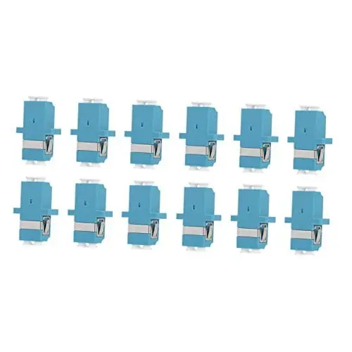 Produktbild: Yardenfun 12pcs Fiber Optic Zu Kupplungen Fiber Adapter Duplex Kunststoff Flansch Faser Anschlüsse