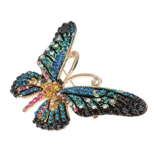 Produktbild: Yardenfun Robustes Material Strass Schmetterling Brosche Elegante Corsage Für Kleid