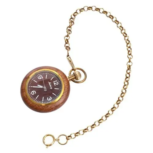 Produktbild: Yardenfun Antike Ebenholz-taschenuhr Retro-quarzuhr Stilvoll Für Die Mode Mechanische Und Quarz-Optionen Zufälliger Stil
