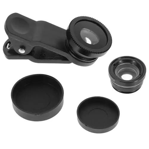 Produktbild: Yardenfun 1 Satz Handy-objektiv-Set Telefon-fisheye-objektiv Weitwinkelobjektiv Handy Fischaugenobjektiv Makrokameraobjektiv Telefon-makroobjektiv Makro-objektiv Plastik Weiter Suite