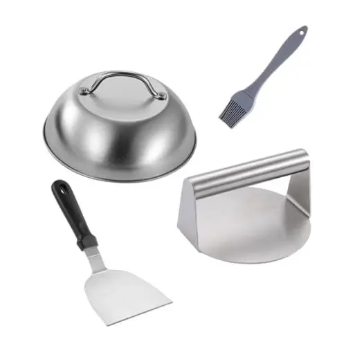 Produktbild: Yardenfun 1 Set Burger Formpresse Burger Presswerkzeug Küchen Burger Patty Maker Edelstahl Burgerpresse Küchenwerkzeug Patty Herstellungsform Metall Burger Marker Küchenbedarf