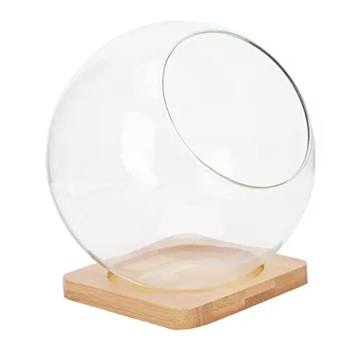 Produktbild: Yardenfun DIY Vase Runde Glasvase Sukkulenten Terrarium Für Pflanzen Glaskugel Kerzenhalter Fischschale Geometrisches Terrarium Air