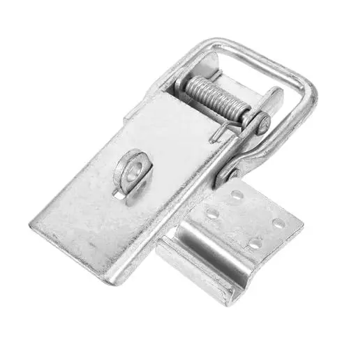 Produktbild: Yardenfun 1 Set Hardware Flachmaul Schloss Anhänger Türscharnier Kleiner Riegel Schmuckschatullen Schnalle Haspenschloss Schrank Mini Haspenriegel Haspenschnallen Metall
