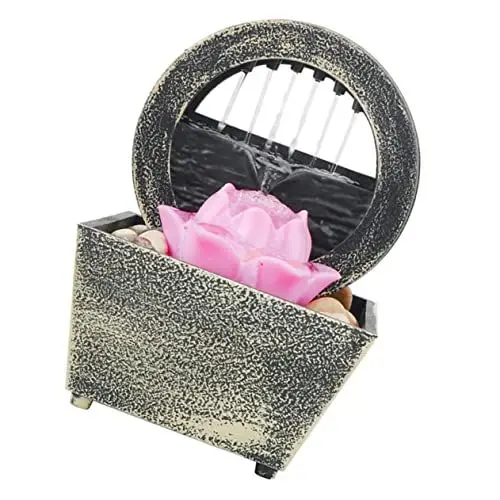 Produktbild: Yardenfun 1 Set Wasserbecken Dekoration Wasserfall Brunnen Elektrischer Tisch Wasserbrunnen Bonsai Brunnen Verzierung Mini Wasserfall Entspannungsbrunnen Tischbrunnen Zimmerbrunnen